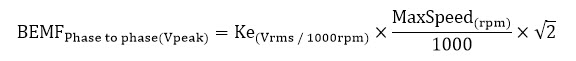 如何为高速主轴应用选择合适的电机/驱动器 -  BEMF公式 - 派克自动化EME